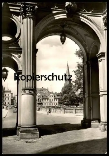 ÄLTERE POSTKARTE SCHWERIN BLICK VOM SCHLOSSEINGANG ZUM DOM AK Ansichtskarte postcard cpa