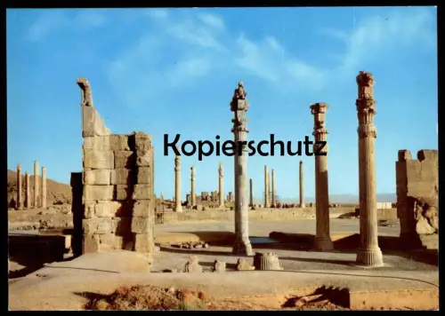 ÄLTERE POSTKARTE SHIRAZ PERSEPOLIS Ruins Ruinen Iran cpa AK postcard Ansichtskarte