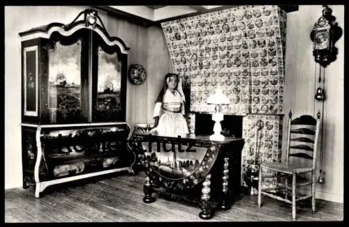 ÄLTERE POSTKARTE ZUIDERZEEMUSEUM ENKHUIZEN INTERIEUR ZAANSTREEK TRACHT postcard Ansichtskarte cpa AK