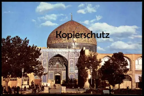 ÄLTERE POSTKARTE THE SHIKH LOTFOLAH MOSQUE ISFAHAN IRAN father son Persia Sheik Lotfollah Moschee postcard Ansichtskarte