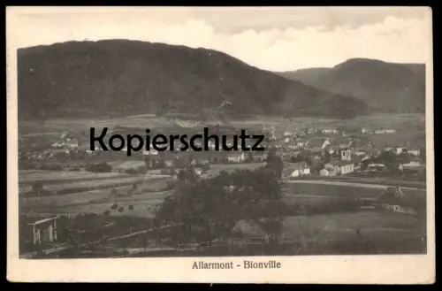 ALTE POSTKARTE ALLARMONT BIONVILLE VALLÉE DE CELLES Feldpost Stempel Vosges Ansichtskarte cpa AK postcard
