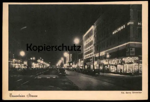 ALTE POSTKARTE BERLIN TAUENTZIEN STRASSE ALLIGATOR ECKE HOLTERS TAUENTZIENSTRASSE Ansichtskarte cpa AK postcard