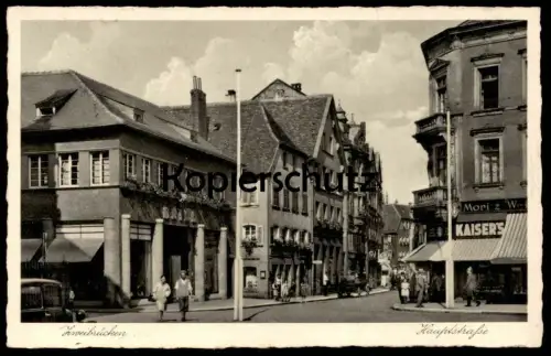 ALTE POSTKARTE ZWEIBRÜCKEN HAUPTSTRASSE BRILL KAISER'S SUPERMARKT DEUX-PONTS Ansichtskarte postcard cpa AK