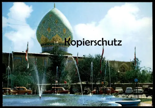 ÄLTERE POSTKARTE SHIRAZ SHAH-CHERAGH Iran Persia Brunnen fontaine fountain Ansichtskarte postcard cpa AK