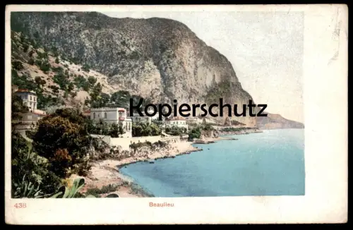 ALTE POSTKARTE BEAULIEU SUR MER PANORAMA Küste cpa postcard AK Ansichtskarte