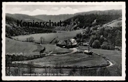 ALTE POSTKARTE LUTZERATH-EIFEL ALT-MÜHLE IM ÜSSBACHTAL PANORAMA Ulmen cpa AK Ansichtskarte postcard