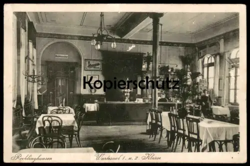 ALTE POSTKARTE RECKLINGHAUSEN WARTESAAL 1. UND 2. KLASSE BAHNHOF station gare Ansichtskarte cpa AK postcard