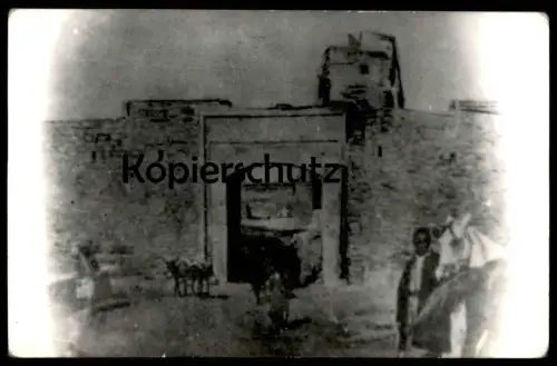 ALTE KARTE FOTO MOSUL TOR PFERD SCHIMMEL Mossoul Irak Iraq gate horse photo cpa Mossul postcard AK Ansichtskarte