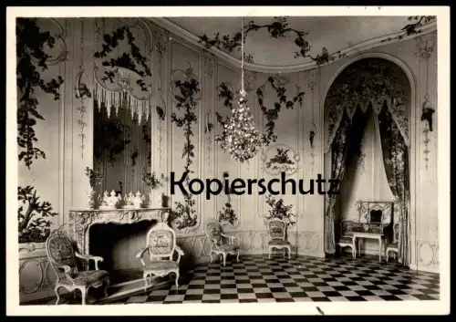 ALTE POSTKARTE POTSDAM SCHLOSS SANSSOUCI VOLTAIREZIMMER Voltaire castle chateau cpa AK Ansichtskarte postcard