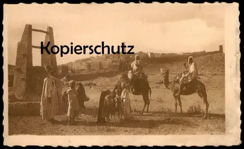 ALTE POSTKARTE PAYSAGE DU M' ZAB Algérie Algerien children camels Kinder paysages cpa AK Ansichtskarte postcard