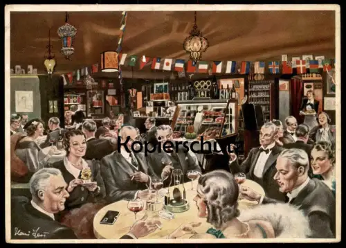 ALTE POSTKARTE TAVERNE WILLY LEHMANN BERLIN Olympische Spiele olympic games Olympia 1936 Ansichtskarte postcard