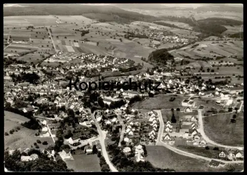 ÄLTERE POSTKARTE NASTÄTTEN HEINRICH HANUSCH BÜROBEDARF & SCHREIBWAREN FLIEGERAUFNAHME postcard Ansichtskarte cpa AK