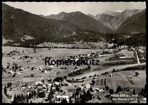 ÄLTERE POSTKARTE PFLACH 839 M IN TIROL PANORAMA TOTALANSICHT Reutte postcard cpa AK Ansichtskarte
