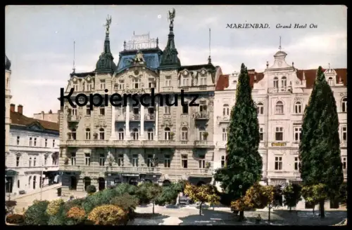 ALTE POSTKARTE MARIENBAD GRAND HOTEL OTT Marianske Lazne cpa postcard AK Ansichtskarte