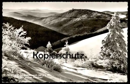 ÄLTERE POSTKARTE ASTENBERG HOCHSAUERLAND 842 M Ü. M. BLICK ZUM HOHEN KNOCHEN Winterberg cpa AK postcard Ansichtskarte