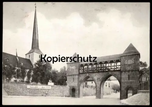 ALTE POSTKARTE EINGANG VON LANGENBERG THÜRINGEN HEIMATFEST 1934 ARCHITEKT HARRY KÖHLER GERA Ansichtskarte cpa postcard