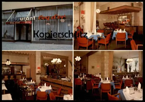 ÄLTERE POSTKARTE BERLIN FRANZÖSISCHES RESTAURANT COQ D'OR INHABER M. ZUCKER postcard cpa AK Ansichtskarte