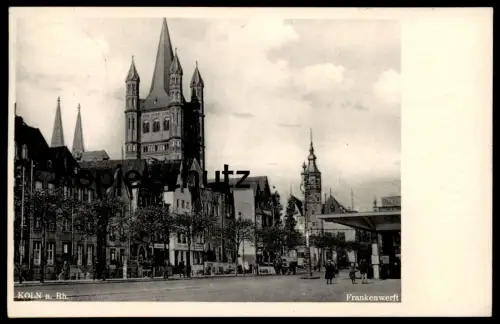 ALTE POSTKARTE KÖLN AM RHEIN FRANKENWERFT 1933 Werft dockyard Ansichtskarte cpa AK postcard