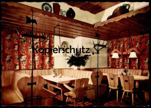 ÄLTERE POSTKARTE HOTEL RESTAURANT RITTER TETTNANG AM BODENSEE GASTSTUBE Ansichtskarte cpa AK postcard