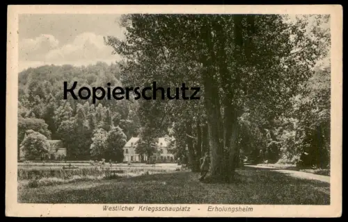 ALTE POSTKARTE WESTLICHER KRIEGSSCHAUPLATZ ERHOLUNGSHEIM Verlag Schumacher Bad Mondorf Luxembourg cpa AK Ansichtskarte