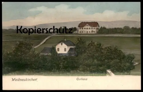 ALTE POSTKARTE WALDNEUKIRCHEN CURHAUS KURHAUS OBERÖSTERREICH ÖSTERREICH Ansichtskarte postcard AK cpa