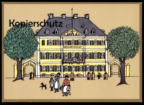 ÄLTERE KÜNSTLER POSTKARTE KAISERLICHES POSTAMT BONN 1879 Post 500 Jahre postcard cpa AK Ansichtskarte