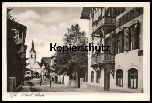 ALTE POSTKARTE IGLS HOTEL STERN TIROL ÖSTERREICH 1927 cpa Ansichtskarte postcard AK