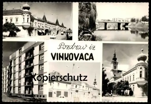ÄLTERE POSTKARTE POZDRAV IZ VINKOVACA croatia Kroatien cpa AK Ansichtskarte postcard
