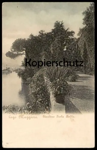ALTE POSTKARTE LAGO MAGGIORE GIARDINO ISOLA BELLA Garten garden italy Italia cpa AK postcard Ansichtskarte