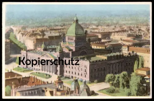 ALTE KÜNSTLER POSTKARTE LEIPZIG REICHSGERICHT PANORAMA Gericht court cpa Ansichtskarte postcard AK