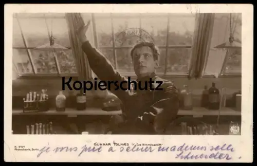ALTE POSTKARTE GUNNAR TOLNAES SCHAUSPIELER FILM DAS HIMMELSSCHIFF Kino cinema actor film cpa Ak Ansichtskarte postcard