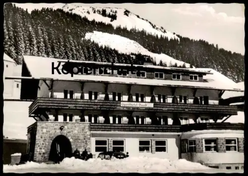 ALTE POSTKARTE ALPENSPORTHOTEL BAAD MITTELBERG KLEINES WALSERTAL HOTEL 1260 M KLEINWALSERTAL Ansichtskarte postcard cpa