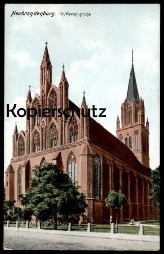 ALTE POSTKARTE NEUBRANDENBURG ST. MARIEN KIRCHE MARIENKIRCHE Kirche church église Ansichtskarte cpa AK postcard
