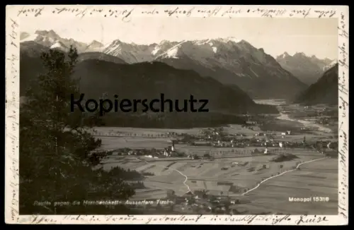 ALTE POSTKARTE REUTTE 1930 GEGEN DIE HORNBACHKETTE AUSSERFERN TIROL Monopol Verlag postcard cpa AK Ansichtskarte