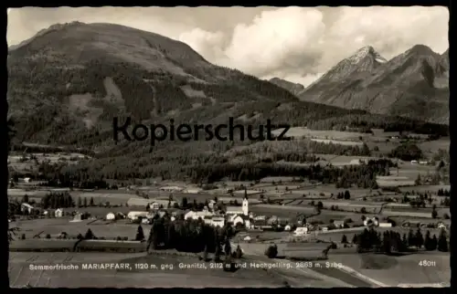 ÄLTERE POSTKARTE SOMMERFRISCHE MARIAPFARR 1120 METER GEGEN GRANITZL UND HOCHGOLLING cpa AK Ansichtskarte postcard