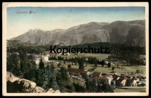 ALTE POSTKARTE LAVARONE 1171 METER PANORAMA 1914 TOTALANSICHT cpa AK postcard Ansichtskarte
