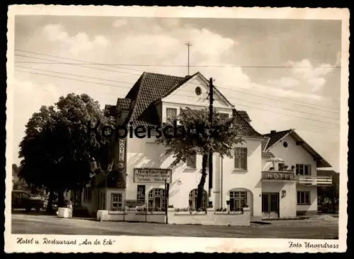 ALTE POSTKARTE HOTEL UND RESTAURANT AN DE ECK INHABER H. ULLRICH WESEL Coca-Cola Reklame Coke Ansichtskarte cpa postcard