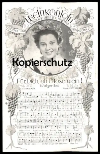 ALTE POSTKARTE WEINKÖNIGIN MARIA BERNARDA VON NEU TRIER MOSELWEIN Mosel Saar Ruwer Ansichtskarte postcard cpa AK