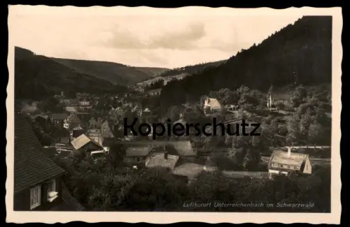 ALTE POSTKARTE LUFTKURORT UNTERREICHENBACH IM SCHWARZWALD PANORAMA cpa AK Ansichtskarte postcard