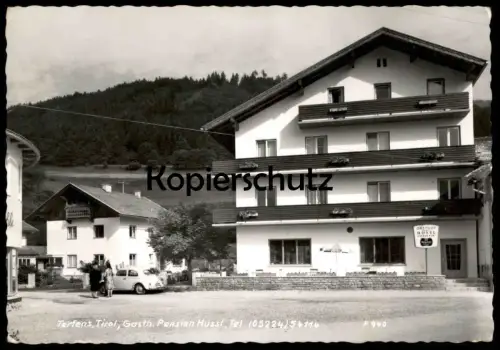 ÄLTERE POSTKARTE TERFENS TIROL GASTHOF PENSION HUSSL Bezirk Schwaz Ansichtskarte cpa AK postcard