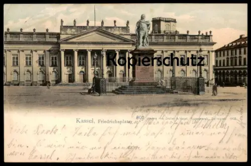 ALTE POSTKARTE KASSEL FRIEDRICHSPLATZ Cassel Denkmal monument AK Ansichtskarte cpa postcard