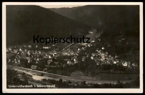 ALTE POSTKARTE UNTERREICHENBACH IM SCHWARZWALD PANORAMA Bahnhof gare station cpa AK Ansichtskarte postcard