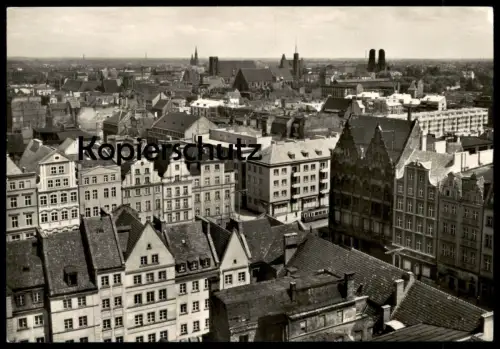 ÄLTERE POSTKARTE WROCLAW WIDOK OGOLNY BRESLAU Polska Polen Poland Tram postcard Ansichtskarte cpa AK