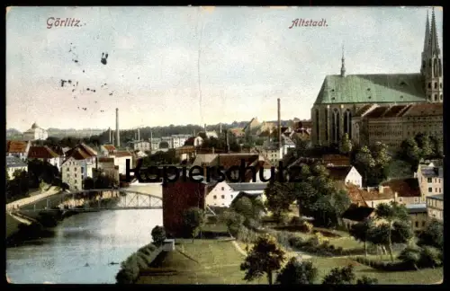 ALTE POSTKARTE GÖRLITZ ALTSTADT PANORAMA NEISSE Zgorzelec Ansichtskarte postcard cpa AK