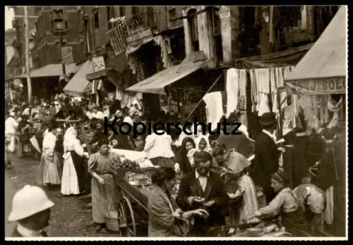 ÄLTERE REPRO POSTKARTE HESTER ST. 1898 COURTESY OF THE MUSEUM OF THE CITY OF NEW YORK Markt market marché AK postcard