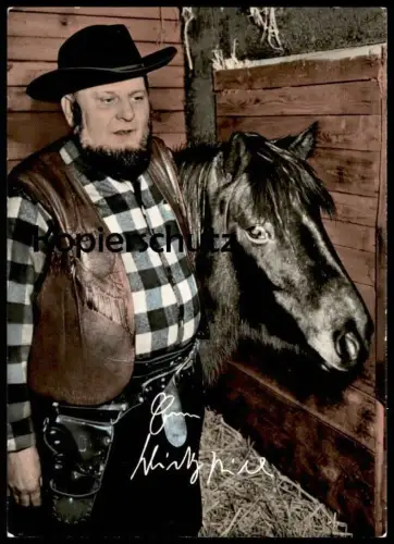 ÄLTERE POSTKARTE RANCH ZUM WIESGEN WHISKY BILL FORSBACH BEI KÖLN Rösrath Pferd horse postcard Ansichtskarte Cowboy AK