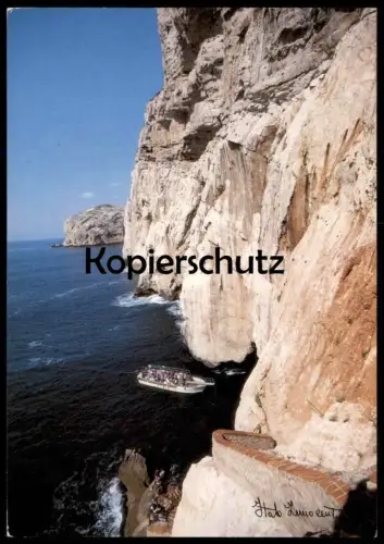ÄLTERE POSTKARTE CONOSCERE LA SARDEGNA ALGHERO CAPO CACCIA GROTTE DI NETTUNO SARDINIEN cpa postcard Ansichtskarte AK
