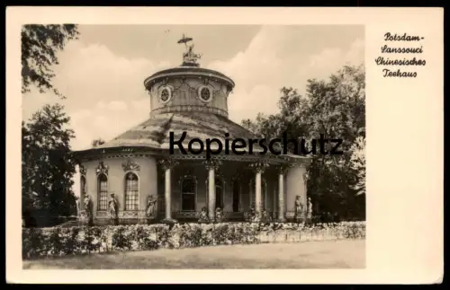 ALTE POSTKARTE POTSDAM SANSSOUCI CHINESISCHES TEEHAUS china teahouse cpa AK Ansichtskarte postcard