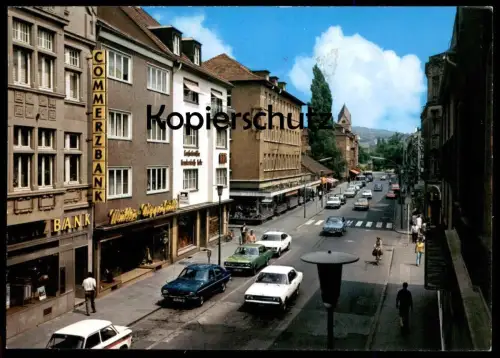 ÄLTERE POSTKARTE BERGISCH GLADBACH HAUPTSTRASSE OPEL GESCHÄFT MÜLLER WIPPERFÜRTH COMMERZBANK Ansichtskarte cpa postcard