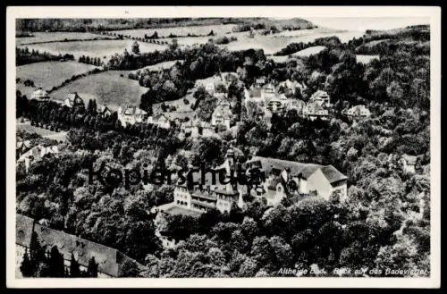 ALTE POSTKARTE ALTHEIDE BA. BLICK AUF DAS BADEVIERTEL Fliegeraufnahme Polanica-Zdroj Schlesien AK postcard Ansichtskarte